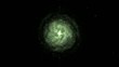 into galaxy core with motion stars