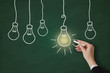 Idea concept on a chalkboard