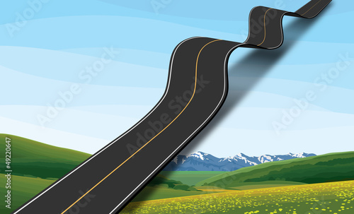 Vector: Road to the sky Road to the sky