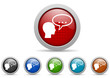 forum vector icon set