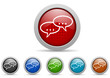 forum vector icon set