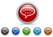 forum vector icon set