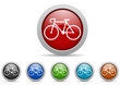 bicycle vector icon set
