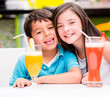 Kids at the diner