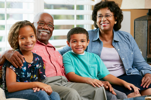 Photo: Portrait Of Grandparents With Grandchildren Portrait Of Grandparents With Grandchildren
