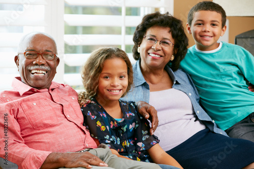 Photo: Portrait Of Grandparents With Grandchildren Portrait Of Grandparents With Grandchildren