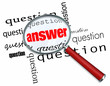 Questions and Answers - Magnifying Glass on Words