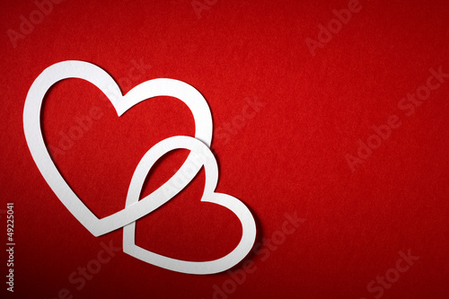 Photo: Valentine day card paper cutting design, papercraft. Valentine day card paper cutting design, papercraft.