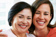 Portrait Of Adult Daughter With Mother At Home