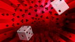Dice and Card Suits Red Loop