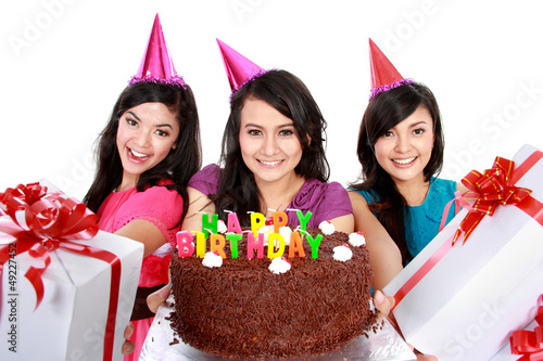 Photo: beautiful girls celebrate birthday beautiful girls celebrate birthday