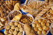   fresh pastry on table in buffet