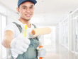 Photo: painter worker showing thumb up painter worker showing thumb up