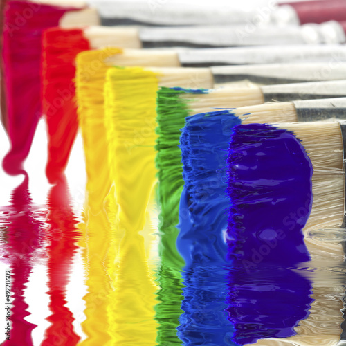Photo: pinceaux, peinture pinceaux, peinture