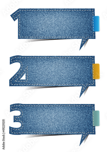 Vector: Presentations Jeans texture background, with letters numbers Presentations Jeans texture background, with letters numbers