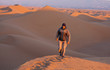 Hike in desert