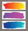 Set of abstract banners