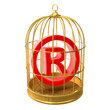 Birdcage with Trademark symbol inside