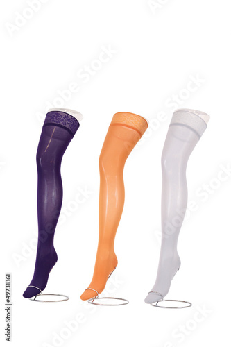 Photo: Colorful compression stockings. Colorful compression stockings.
