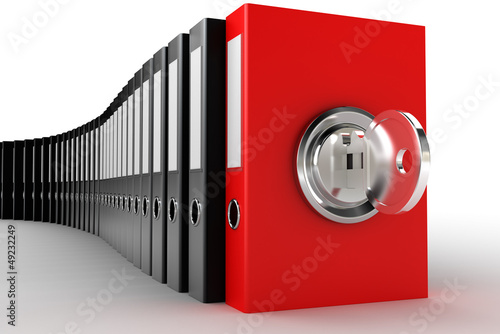 Illustration: Concept of securing and protecting sensitive data Concept of securing and protecting sensitive data