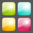 Set of sunny apps icons