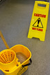 Photo: Mopping floor warning sign Mopping floor warning sign