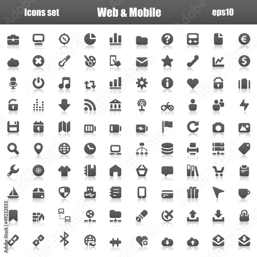 Vector: web mobile black reflex web mobile black reflex