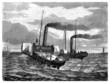 Laying Transatlantic Cable under Water - 19th century