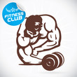Bodybuilder Fitness Model Illustration, Sign, Symbol