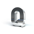 Metal Alphabet Character Q