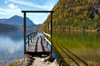Bootssteg im Herbst im Ausseerland