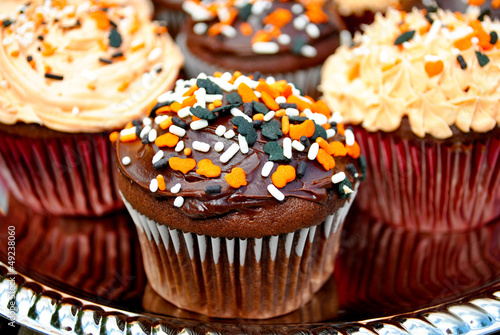 Photo: Chocolate Halloween Cupcakes with Festive Sprinkles Chocolate Halloween Cupcakes with Festive Sprinkles