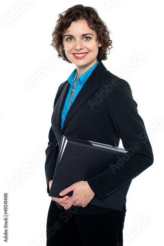 Photo: Corporate lady ready to attend annual business meet Corporate lady ready to attend annual business meet