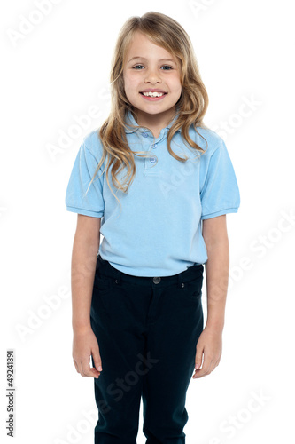 Photo: Cute young caucasian child posing for a portrait Cute young caucasian child posing for a portrait