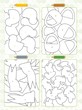 The page with exercises for kids - coloring book - easter