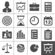 Business icons set - Simplus series