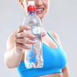 Water in a fitness bottle