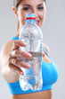 Water in a fitness bottle