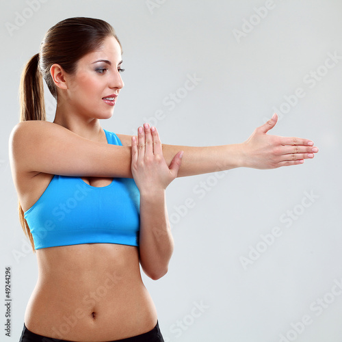 Photo: Young woman enjoying fitness Young woman enjoying fitness