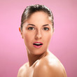 Caucasian woman with natural make-up