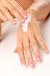Closeup image of hands in SPA