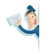 Postman with letter