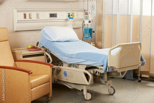 Photo: Empty Bed On Hospital Ward Empty Bed On Hospital Ward