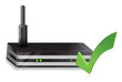 Wireless Router check mark
