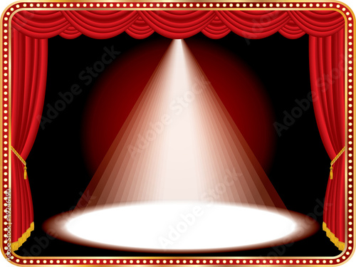 Vector: red wide spot red wide spot