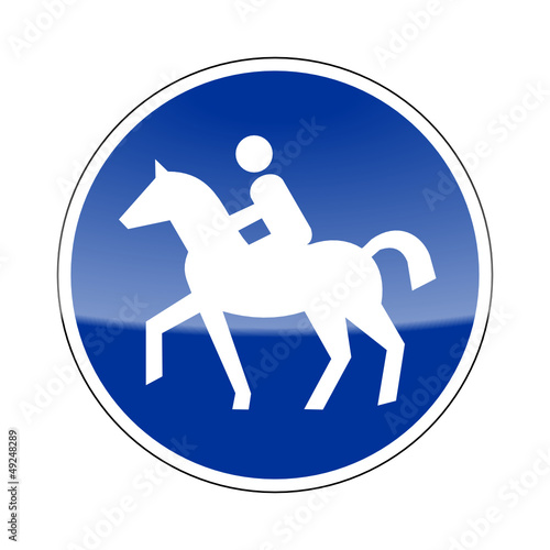 Vector: verkehrszeichen v2 reitweg I verkehrszeichen v2 reitweg I