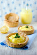 Mini cake with lemon cream