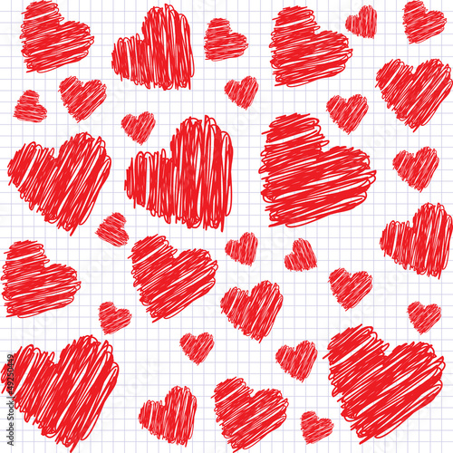 Vector: hearts hearts