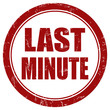 Grunge Stempel rot LAST MINUTE