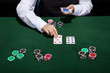 Croupier dealing cards